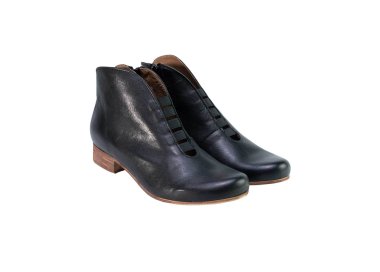 Handmade woman`s genuine leather ankle boots