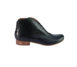 Handmade woman`s genuine leather ankle boots