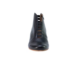 Handmade woman`s genuine leather ankle boots