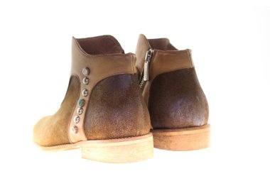 Woman`s ankle boots in genuine leather 100% italian