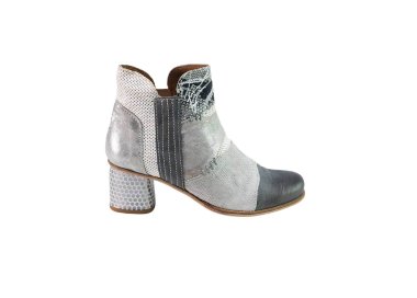 Handmade woman`s ankle boots in genuine leather