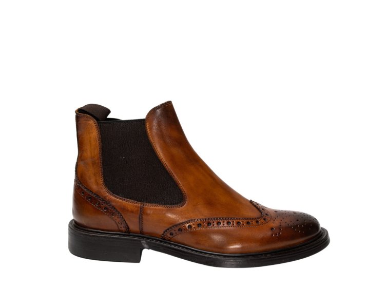 STIVALETTI BROGUE DA UOMO ELASTICIZZATI