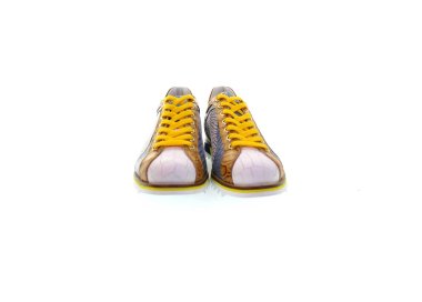 Handmade men`s sneakers in genuine leather 100% italian