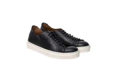 Handcrafted men`s sneakers in genuine leather made in italy