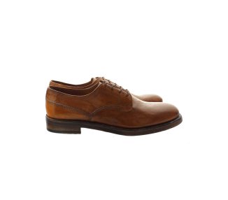 Artisan laced-up shoes for men in genuine leather