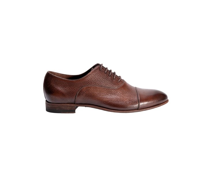 Men`s handmade lace-up in genuine calf leather 100% italian