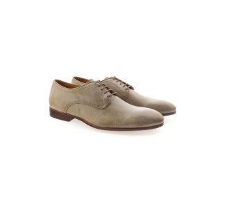 Artisan laced-up shoes for men in genuine leather