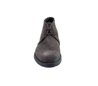 Handmade men`s ankle boots in genuine suede leather 100% italian