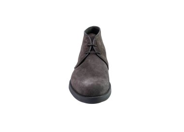 Handmade men`s ankle boots in genuine suede leather 100% italian