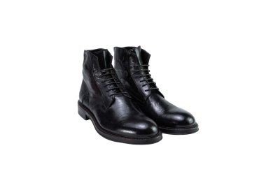 Artisan boots for men with laces and in genuine leather