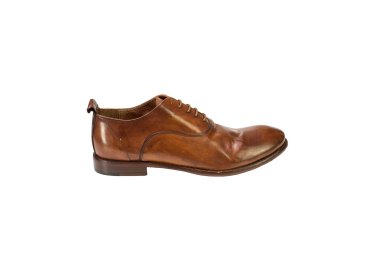 Handmade men`s lace-up shoes in genuine leather 100% italian