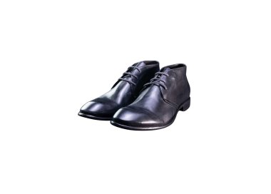 Handmade men`s ankle boots in genuine leather 100% italian