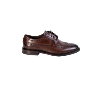 Handcrafted oxford lace-up shoes in calf leather