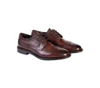 Handcrafted oxford lace-up shoes in calf leather