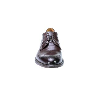 Artisan laced-up shoes for men in genuine leather