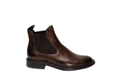 Handcrafted men`s ankle boots in genuine leather