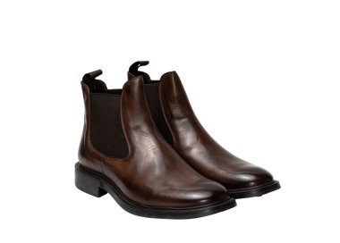 Handcrafted men`s ankle boots in genuine leather