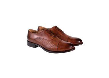 Handcrafted elegant men`s lace-up shoes in calf leather