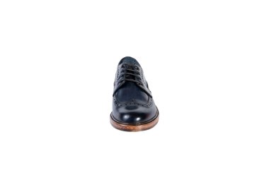 Handcrafted oxford men`s lace-up shoes in genuine calf leather