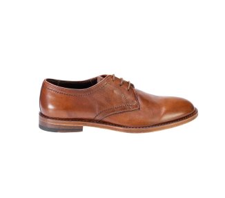 Artisan laced-up shoes for men in genuine leather