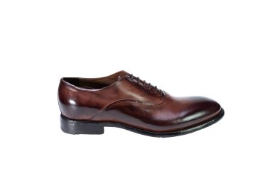 Elegant handcrafted men`s lace-up shoes in genuine leather