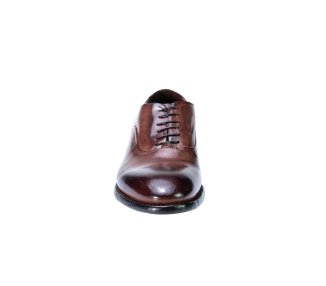 Elegant handcrafted men`s lace-up shoes in genuine leather