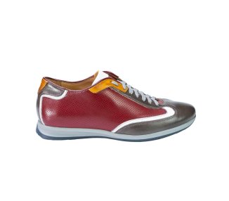 Handcrafted men`s sneakers in genuine leather