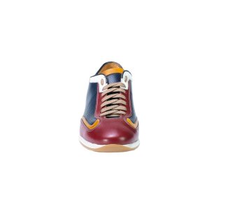 Handcrafted men`s sneakers in genuine leather