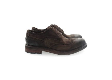 Handmade men`s shoes in genuine suede leather 100% italian