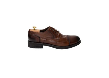 Elegant handcrafted men`s lace-up shoes in genuine leather