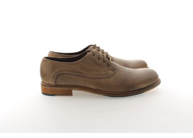 Handmade men`s shoes in genuine leather 100% italian