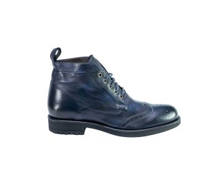 Handcrafted men`s ankle boots in genuine calf leather