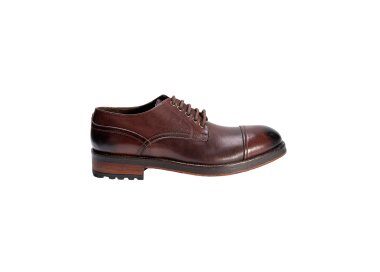 Handcrafted men`s lace-up shoes in genuine leather