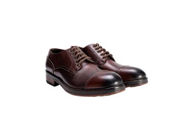 Handcrafted men`s lace-up shoes in genuine leather