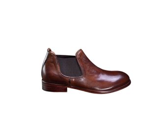 Handcrafted men`s ankle boots in genuine leather