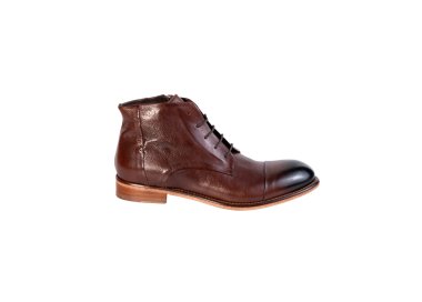 Handcrafted men`s ankle boots in genuine calf leather