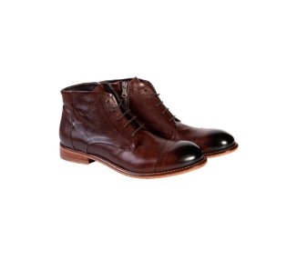 Handcrafted men`s ankle boots in genuine calf leather