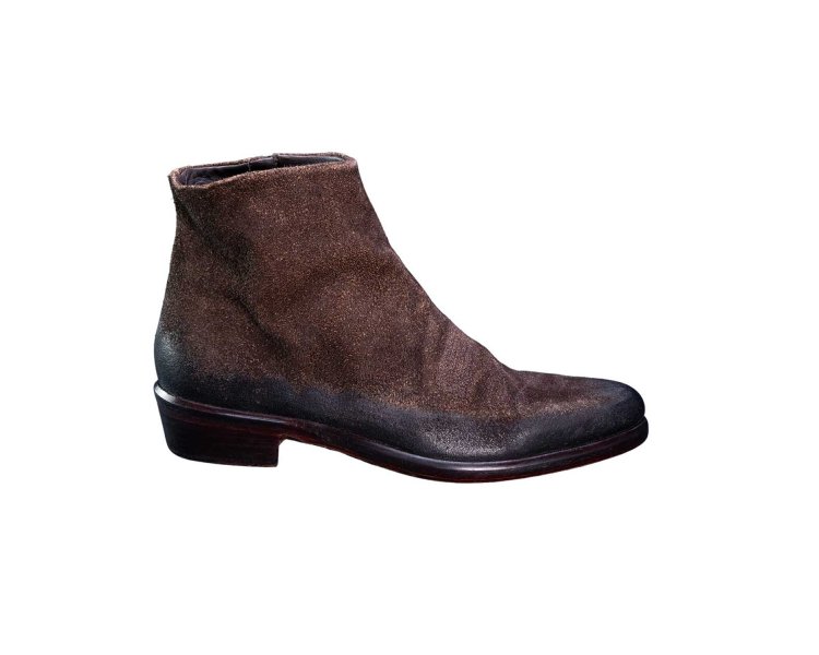 Handmade men's ankle boots in genuine leather 100% italian