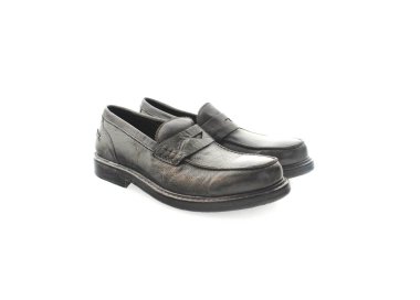 Handmade men`s moccasins shoes in genuine leather 100% italian