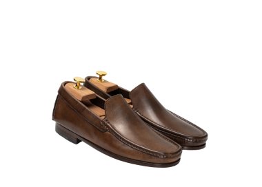 Handmade men`s moccasins  in genuine leather