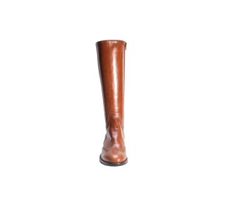 Handmade women`s long boots in genuine calf leather 100% italian