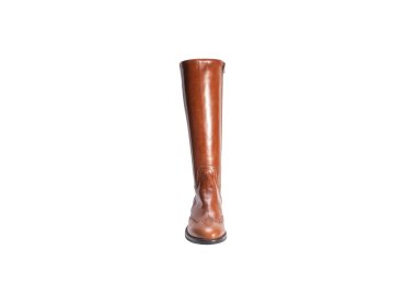 Handmade women`s long boots in genuine calf leather 100% italian