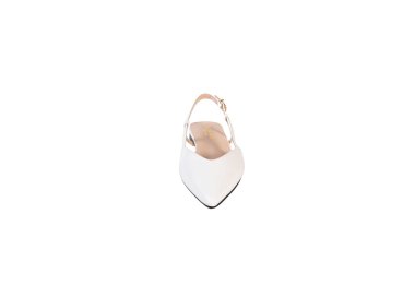 Handmande women`s sandals  in genuine white calf leather