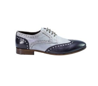 Handcrafted women`s lace-up shoes in soft genuine leather english style