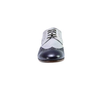 Handcrafted women`s lace-up shoes in soft genuine leather english style