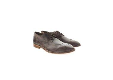 Handmade men's shoes in laser-etched calf leather