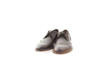 Handmade men's shoes in laser-etched calf leather